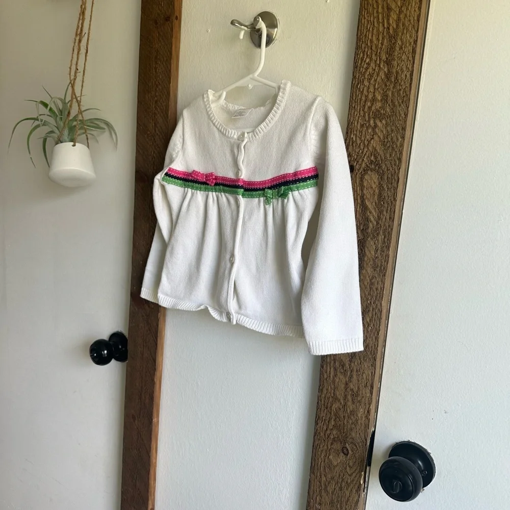 Vintage Gymboree Sweater Cardigan 5T Girl Euc